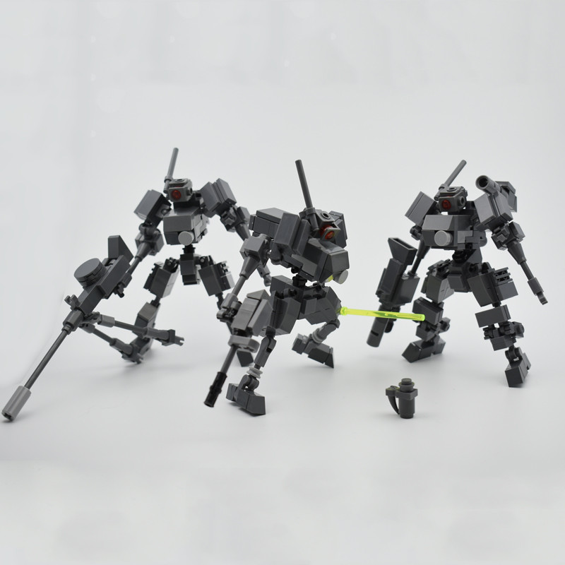 10CM Mecha Fighting Warfare Soldier Robots Model Assembly Small