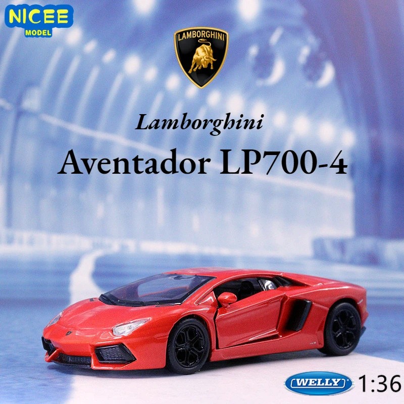 WELLY 1:36 Lamborghini Aventador LP700-4 Diecast Car Model Sports Car