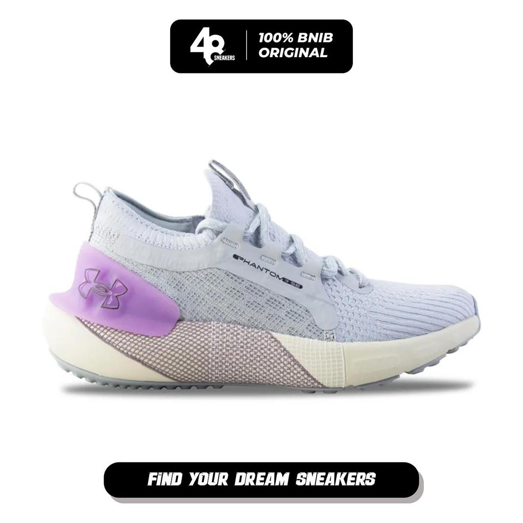 Sepatu Lari Wanita Hovr Phantom 3 Se Grey Purple (3026584-104) Original