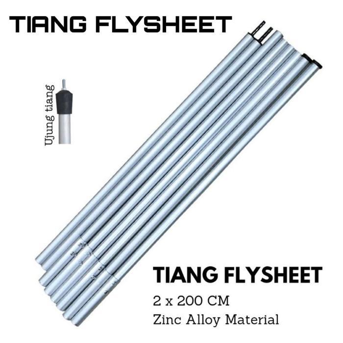 Tiang flysheet alumunium - Tiang tenda camping - Tiang flysheet camp o