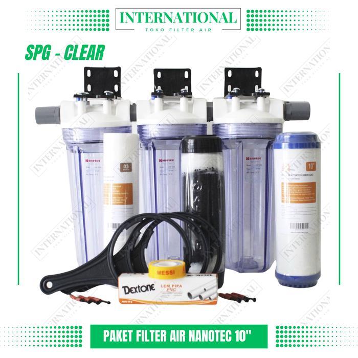 Paket Filter Air 10" 3 tahap SPG / Filter Air Kuning /Filter Air Sumur terlaris