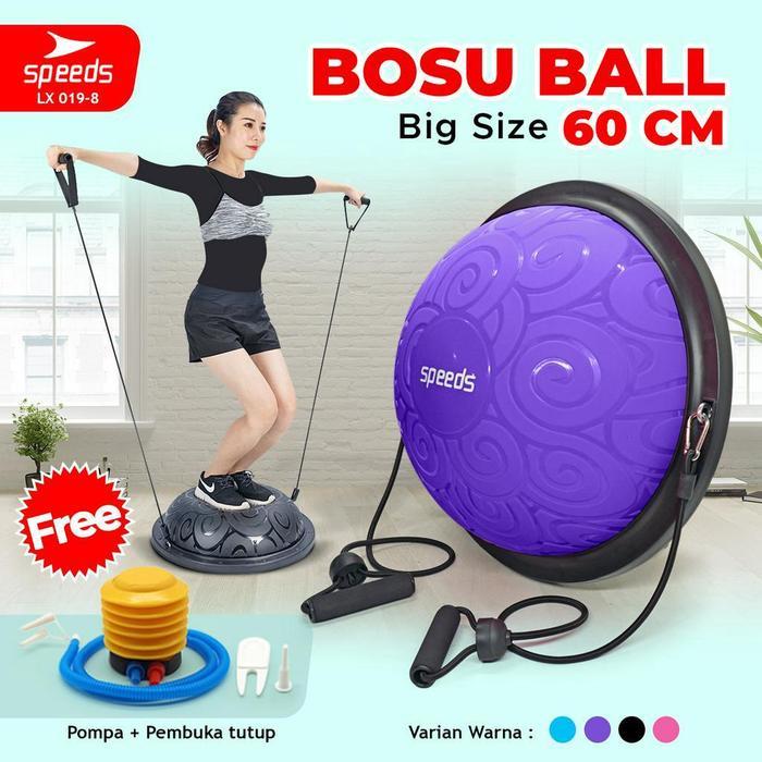 SPEEDS Bosu Ball Balance Pad Yoga Ball Bola Keseimbangan Untuk Olahraga dan Gym 019-8