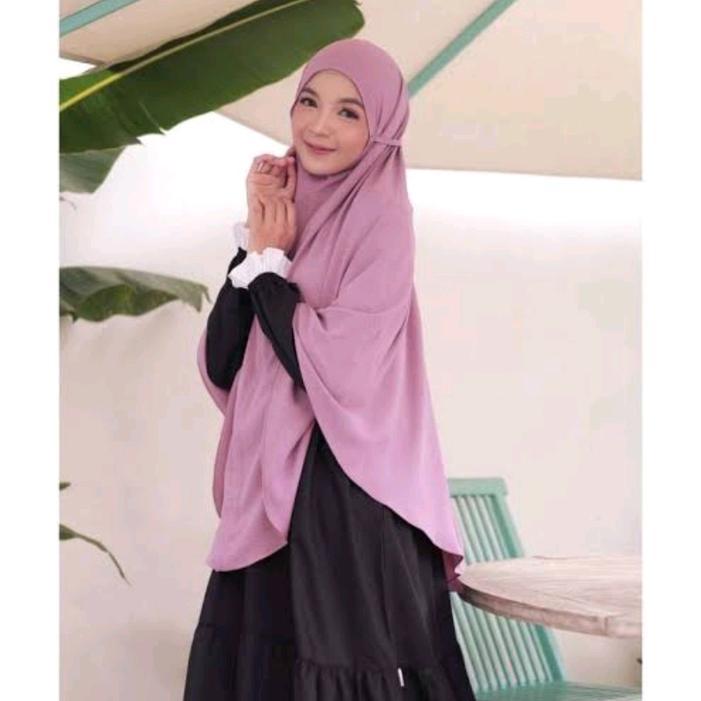 Jilbab Bergo Maryam Tali Crinckle Airflow Premium Jumbo Syari Crinkle Panjang Muslim Instan Kerudung
