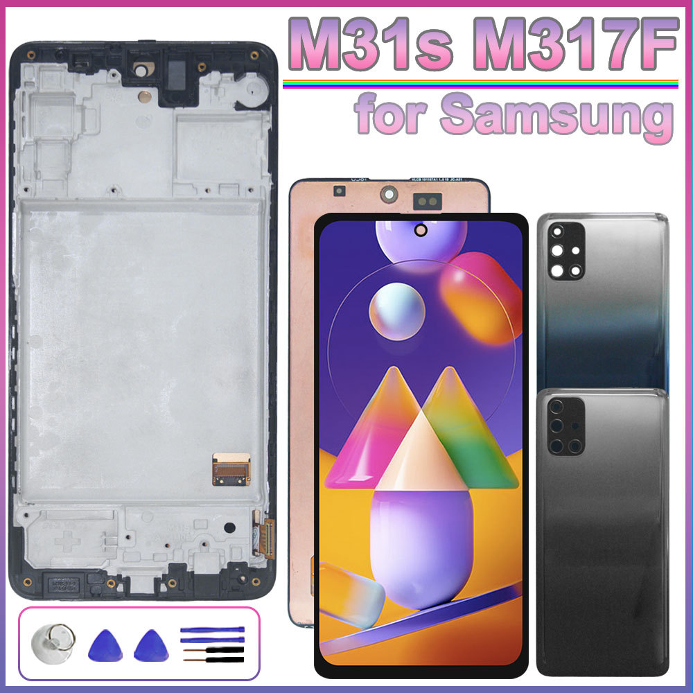 AMOLED LCD for Samsung Galaxy M31s M317F LCD Display Touch Screen Digitizer Assembly Panel for