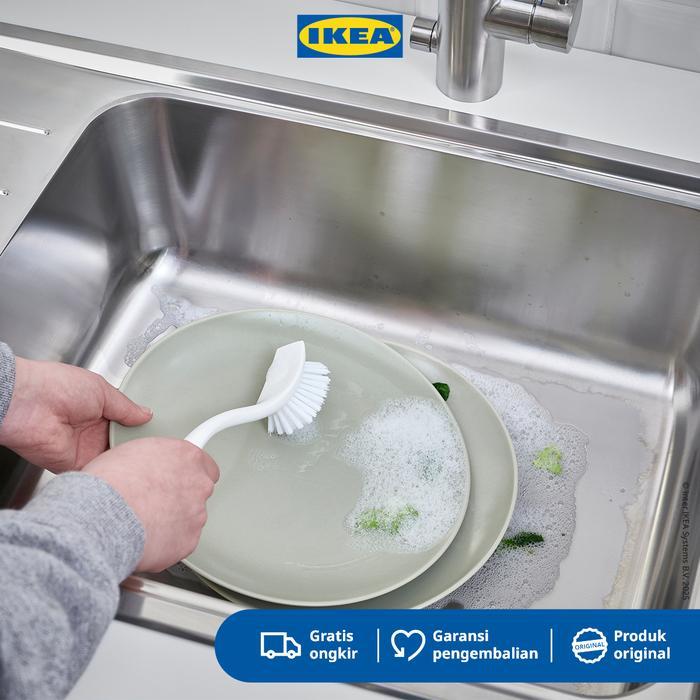 IKEA ANTAGEN Sikat Cuci Piring Serbaguna Putih Plastik