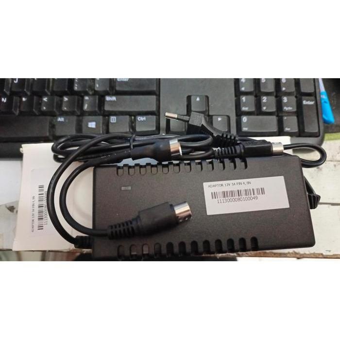 ADAPTOR DVR CCTV 4kaki 12V 5A HIKVISION 5AMPERE 12 VOLT 4 PIN SAMSUNG