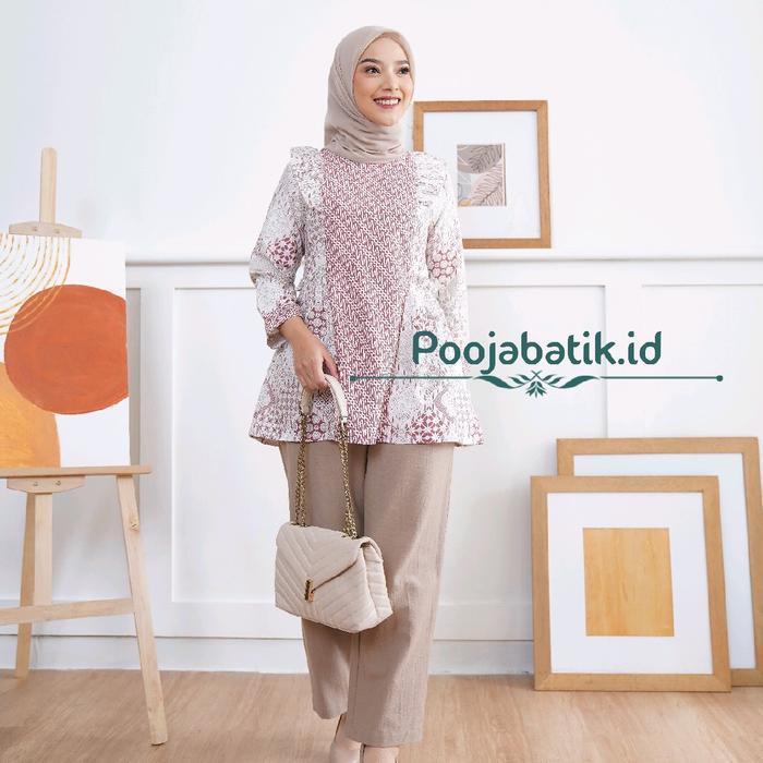 Sidomukti Blous Katun Batik Atasan Wanita Batik Wanita Pasti Promo