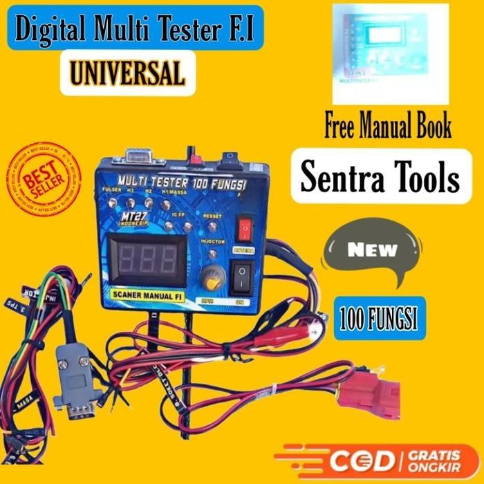0.2 FREE ONGKIR MULTI TESTER 100 FUNGSI TERMURAH MODUL FI SCANER MANUAL ALAT TES SENSOR AKTUATOR SIS