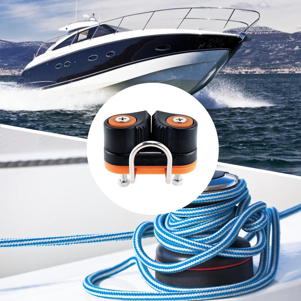 Kayak Cam Cleat Nylon Boat Cable Clamp Automatic Connector Cam Cleat Rope Clamp For Canoe Boat