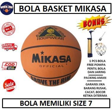 TERLARIS bola basket mikasa original - Bola basket berkualitas - Bola size 7 Olahraga Pompa Ball