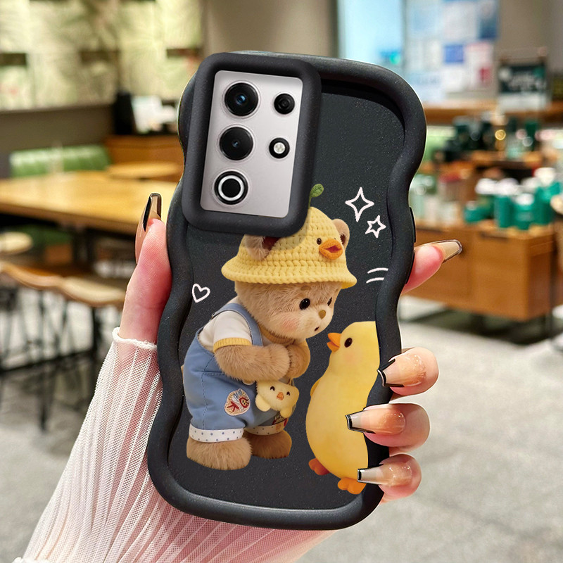 Casing Untuk ITEL S25 Ultra Case Casing pola Beruang kecil dan bebek Kasing HP ceruk Kesing mewah Ce