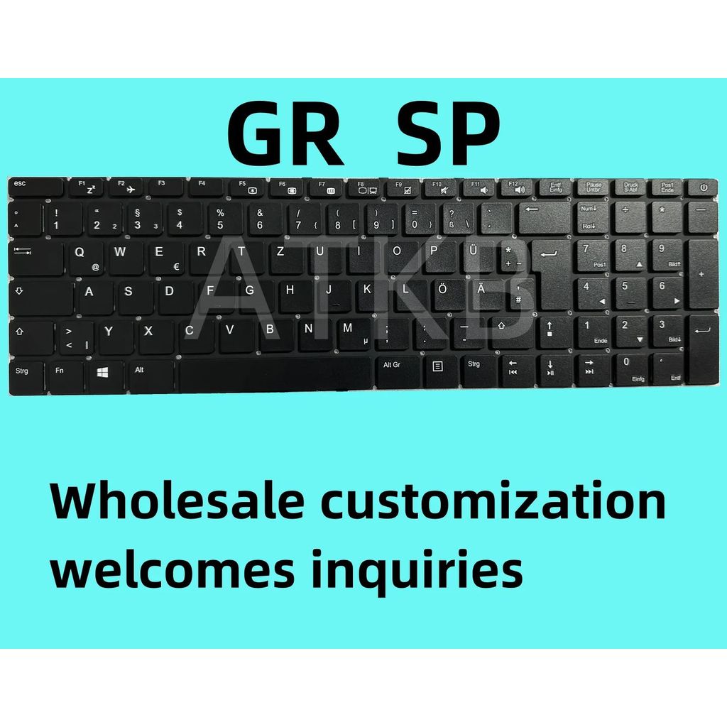 Laptop Keyboard For MEDION AKOYA S17404 MD63700 German GR Black Without Frame
