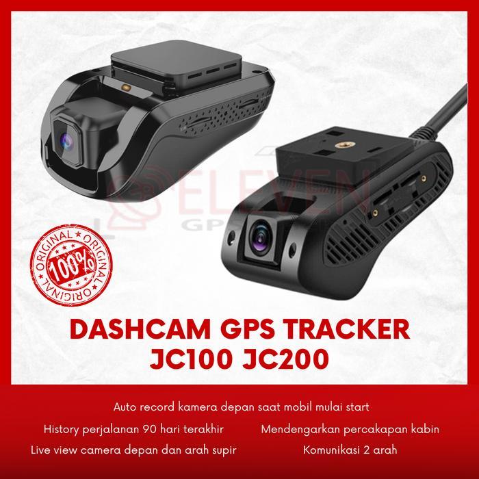 Dashcam GPS Tracker JC100 JC200 kamera mobil live view 2 kamera