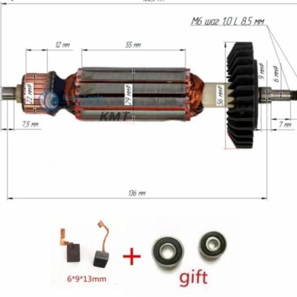 Armature Angker Gerinda Makita Ga4034 Gurinda Makita Ga 4034 Bonus Cb