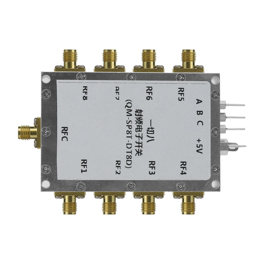 QM-SP8T-DT8D DC-8GHz SP8T r f Switch Microwave Switch Single-Pole Eight-Throw Switch Module