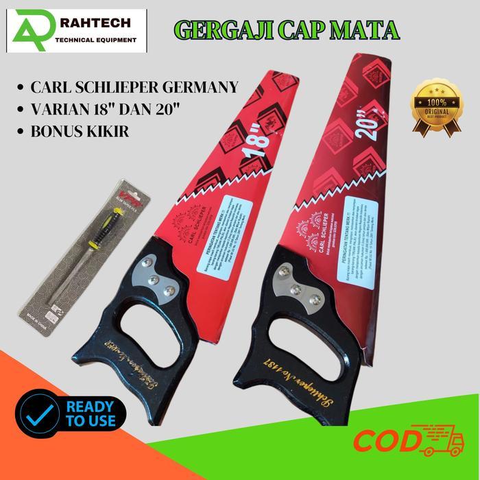 Gergaji Kayu Cap Mata Asli Ukuran 18 20 inch - Graji Cap Sliper Pemotong Dahan Pohon bambu - Carl