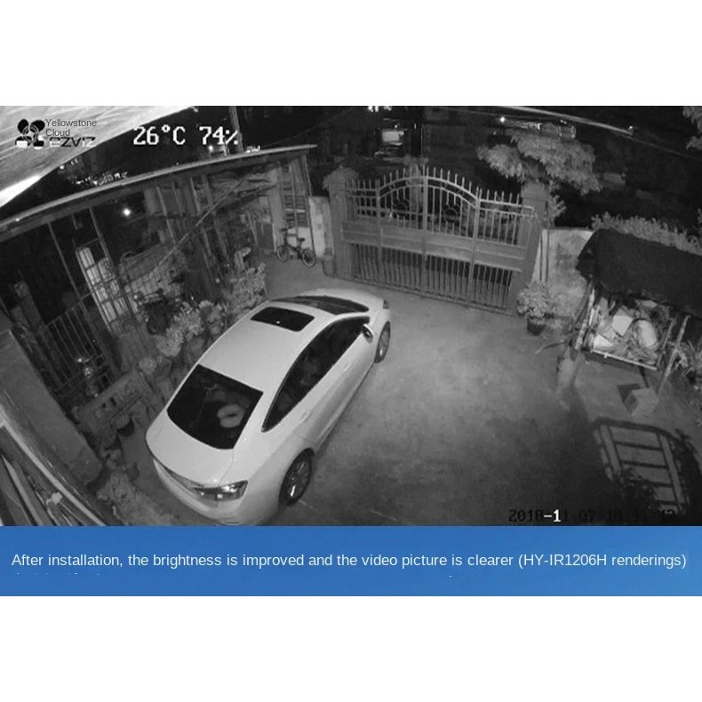 850nm 6 LED IR Lights 850nm IR Night Vision CCTV Security Camera Fill Light IR Illuminators Infrared