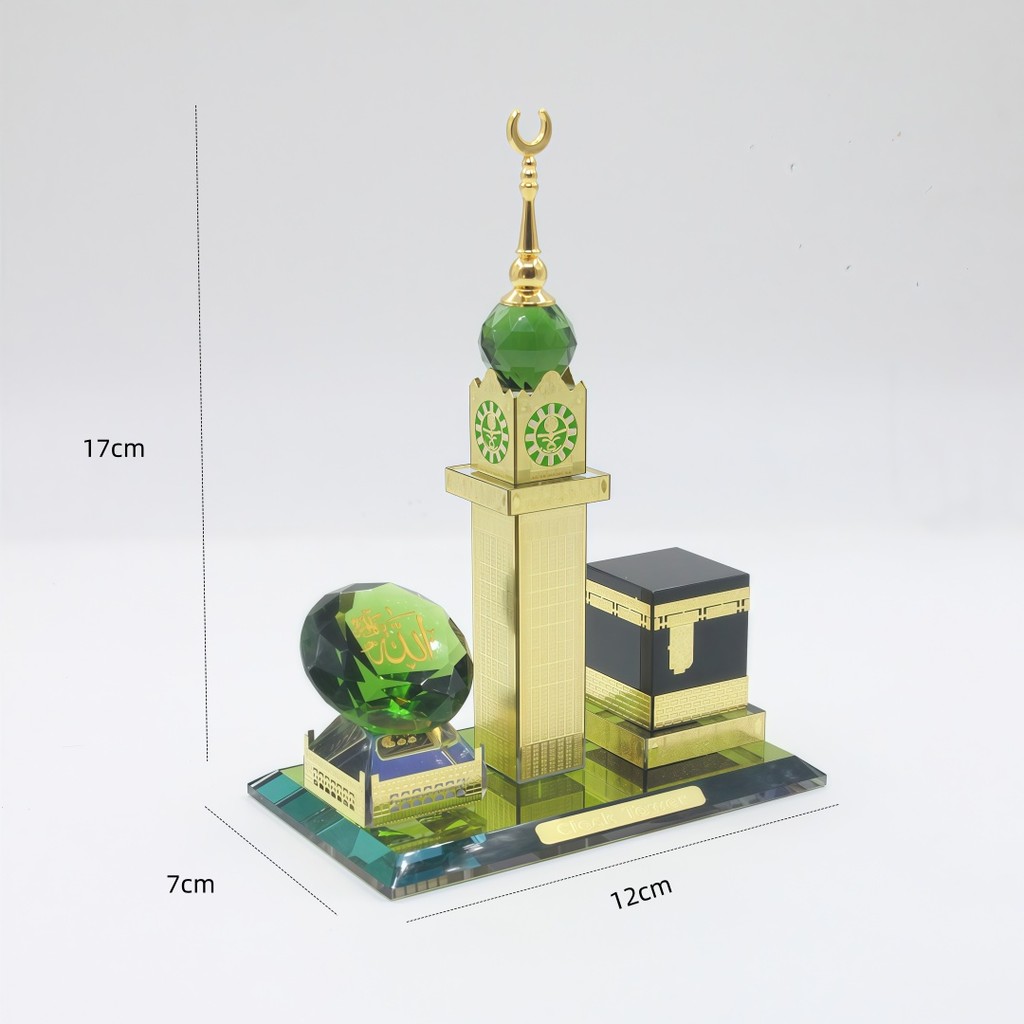 Muslim Kaaba Clock Tower Model Muslim Building Model Islamic Architecture Handicrafts Souvenirs for