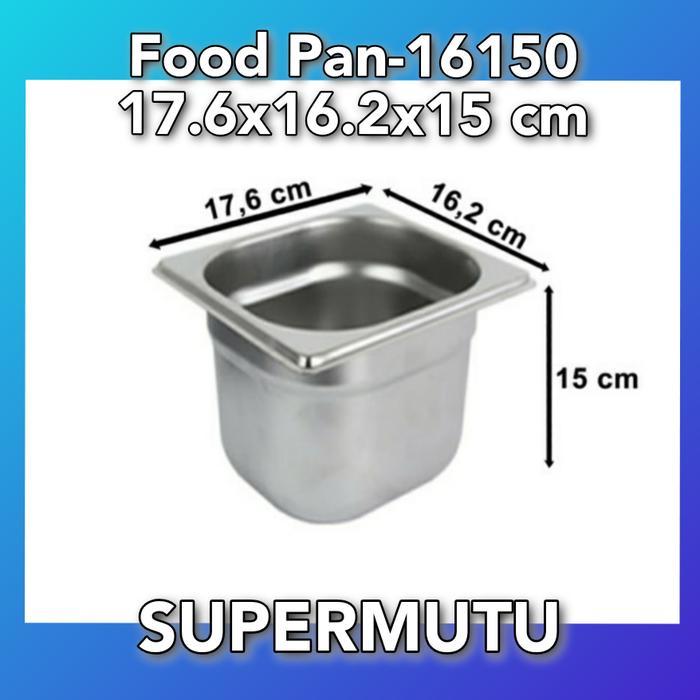 Wadah Murah Taruh Es Krim Food Pan-16150 Stainless