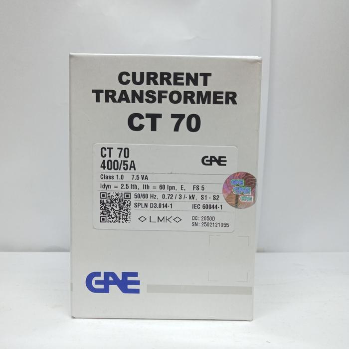 Gae, Ct 70, 400/5A , Class 0,5S