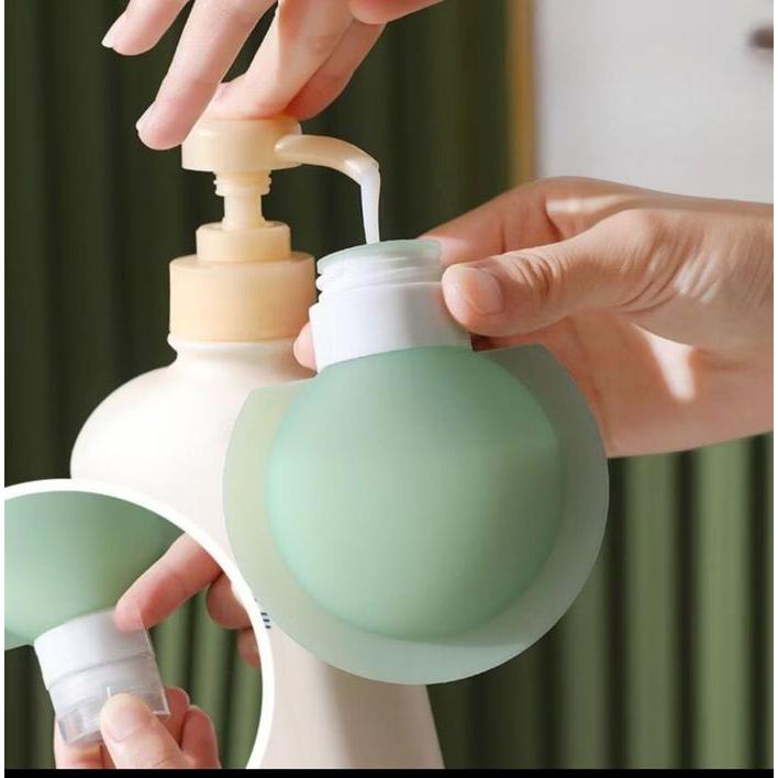 Botol Sabun Shampoo Mandi / Botol Sabun Lotion Travel Traveling Soft Silikon / Botol Sabun Shampoo