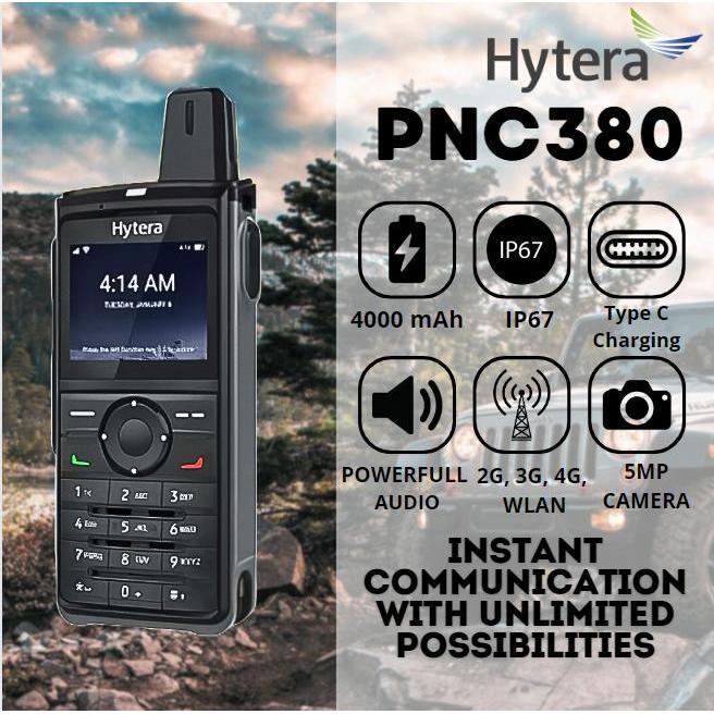 HT Hytera PNC380 Pro HT POC Wifi GPS NFC IP67 Adaptor  walkie Talkie walkie  talkie android - PNC380