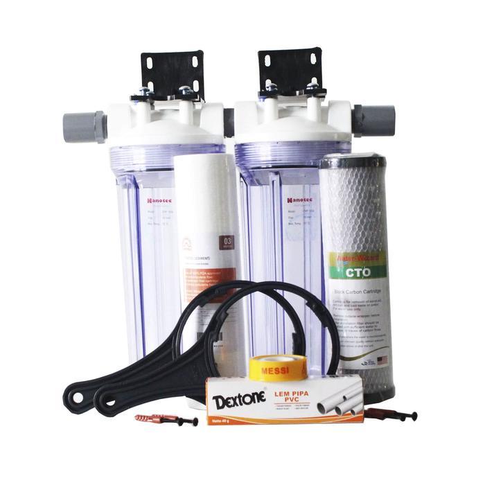 Paket Housing Filter Air Toren 10 Inci / Saringan Air Toren / Filter Air Sumur Bor / Water Filter