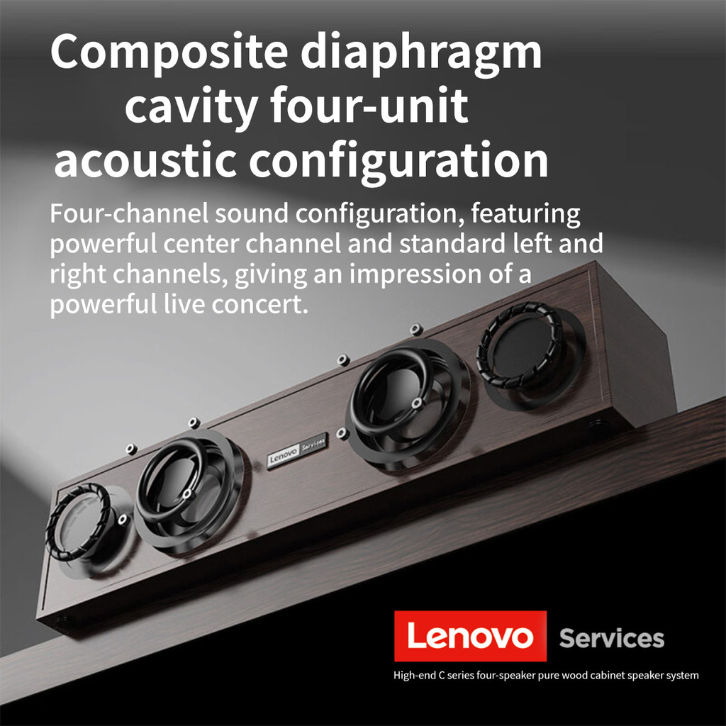 Lenovo C02 Multimedia Speaker Bluetooth Speaker Wired/Bluetooth Dual-Mode Speaker Retro Speaker