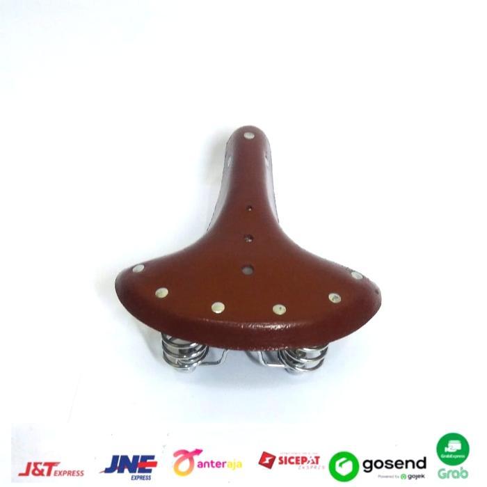 Jok Sadel Sepeda Klasik,Onthel,Jengki,Becak Bahan Kulit 100% Original #Gratisongkir
