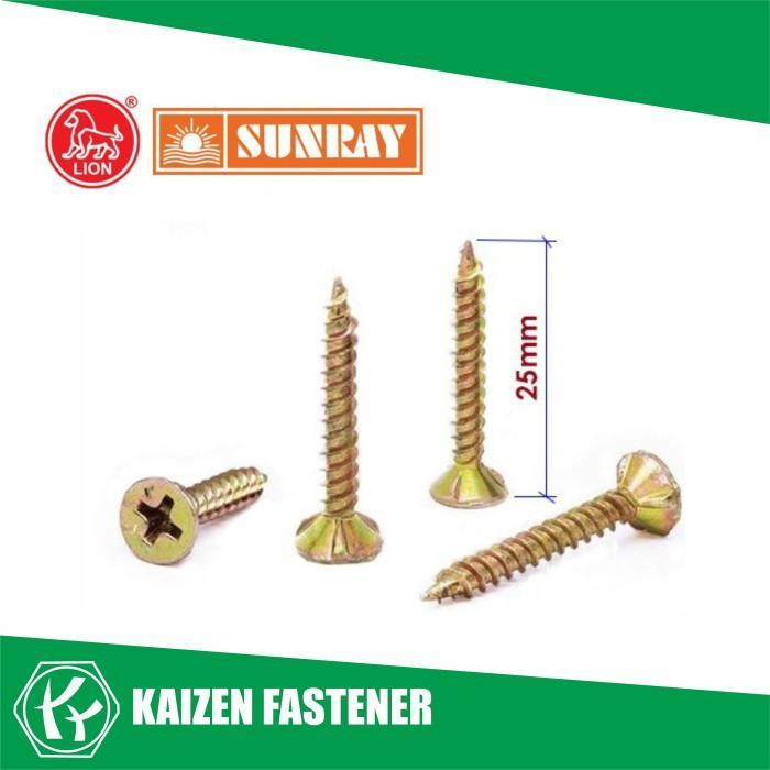 Sekrup GRC Cement Board untuk Papan Kalsiboard - Kuning
