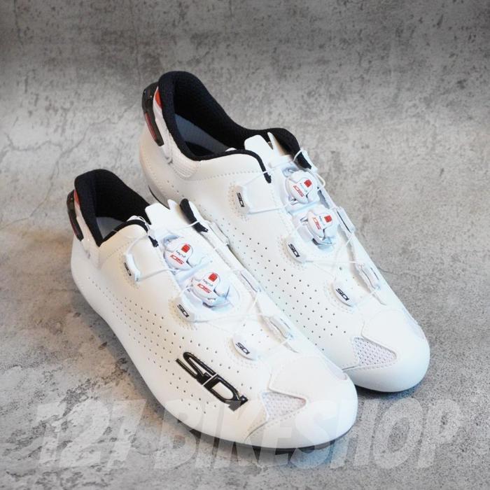 DISKON SIDI SHOT 2 WHITE SHOES SEPATU SEPEDA ROADBIKE READY STOCK