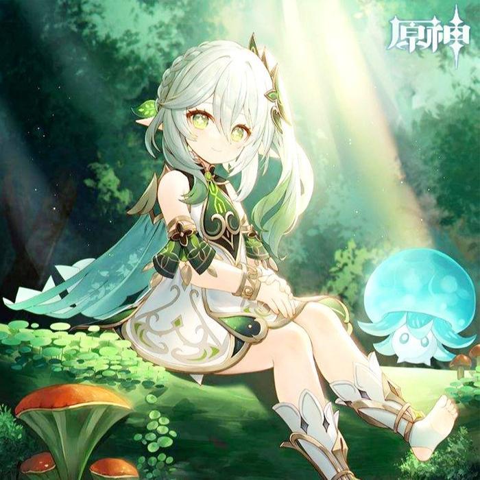 Ready StockKOIMONO Nahida Genshin Impact Default Costume Cosplay Set Wig / Set Kostum Cosplay Nahida
