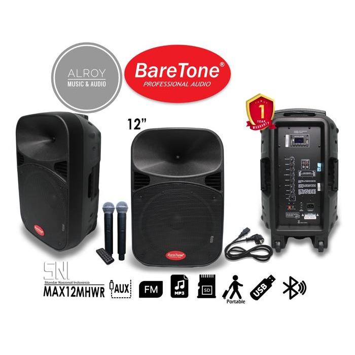 Speaker Portable Baretone 12" MAX12MHWR / 12MHWR / 12 MHWR
