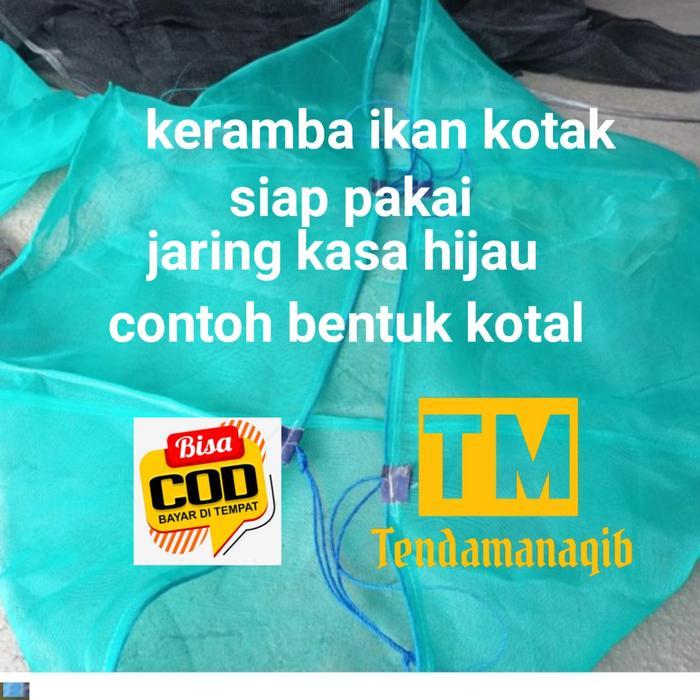 Hapa Keramba Ikan 9X2X1 Jaring Kasa Hijau