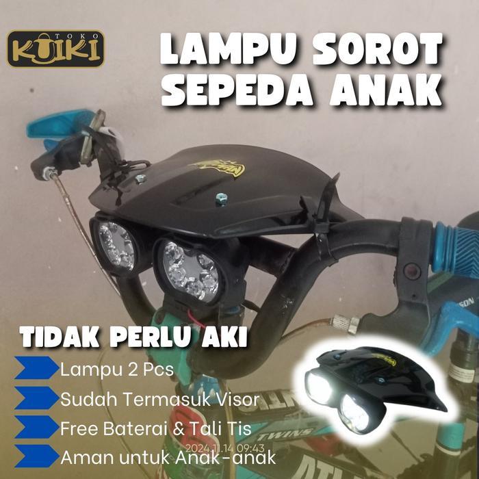 Rockbros - Lampu Sepeda Anak Lampu Sorot Sepeda Outdoor Aksesoris Sepeda