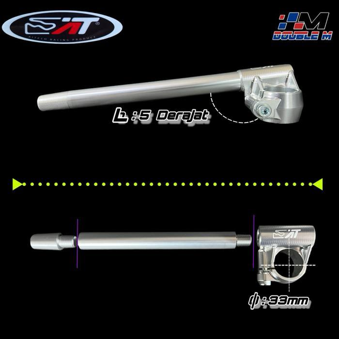 Stang Jepit CNC AiTECH Model SRX As 33mm Handle Bar Kawasaki Ninja R RR SS ZX 150