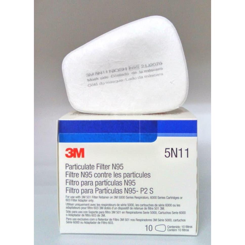 3M Particulate Filter 5N11 N95 Per Box (10 Pcs) Original