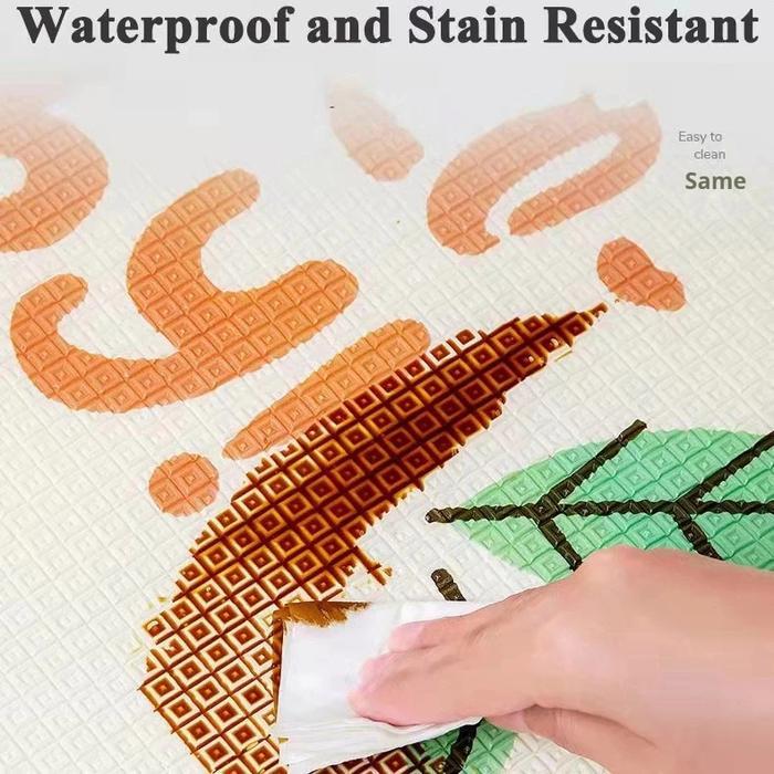Tikar Bayi Lipat Merangkak Waterproof Lantai Tikar Lantai Anak Playmat Bayi Matras Bayi Playmata