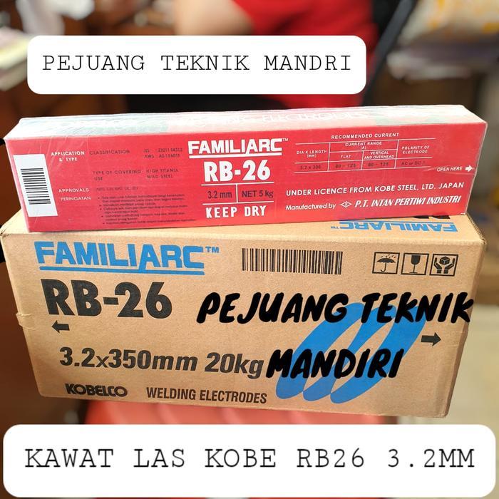 Kawat Las Kobe Rb26 3.2Mm / Kawat Las Besi Kobe Rb26 3.2 Mm
