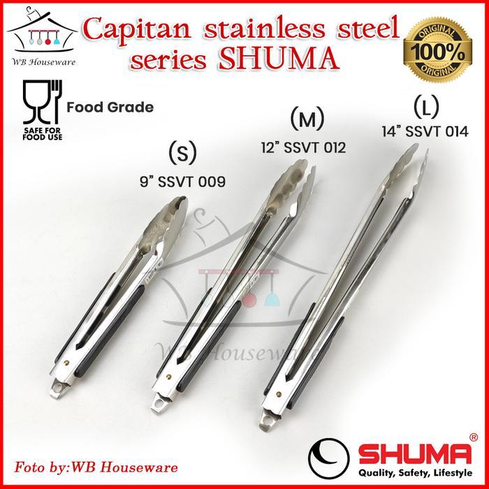 Penjepit Capit Jepit stainless Makanan Kue Gorengan Panggangan Grill BBQ SHUMA