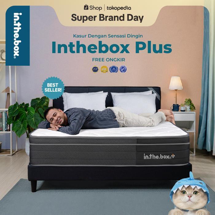 Kasur Spring Bed IN THE BOX PLUS 100x200 (Super Single) - FREE BANTAL