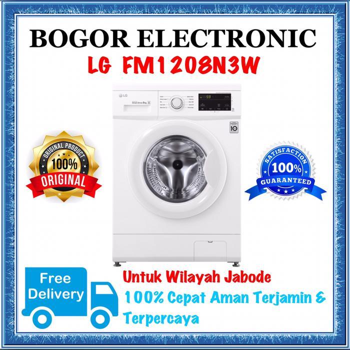 FM1208N3W FM 1208N Mesin Cuci Front Loading LG 8kg Inverter LG