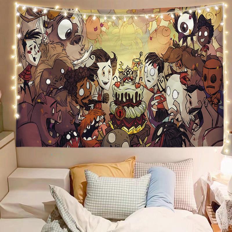 Poster Kain Tenun Game Don't Starve, Hiasan Dinding untuk Asrama Laki-Laki & Dekorasi Kamar Tidur