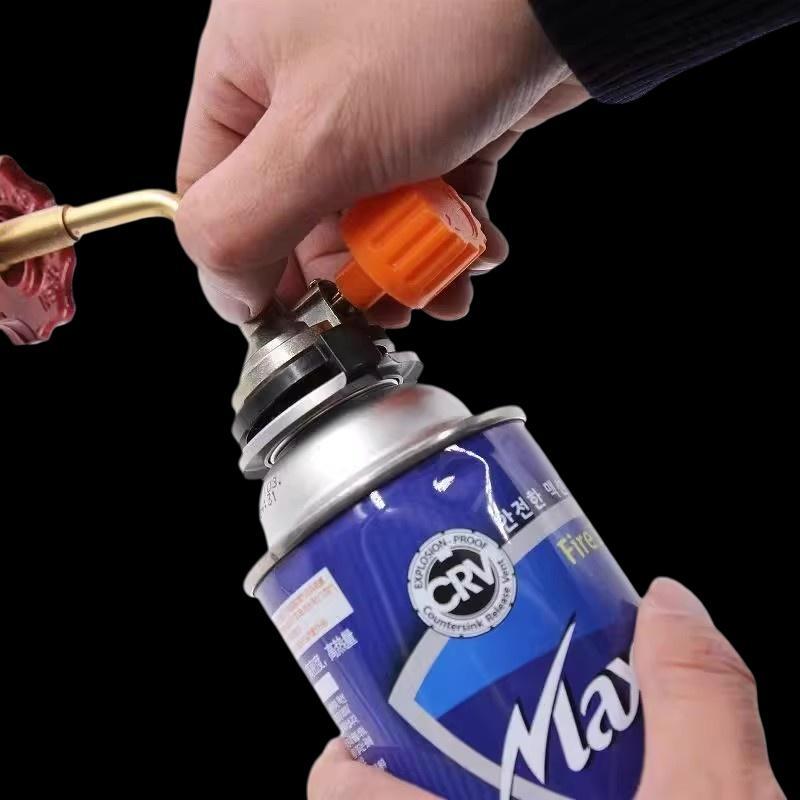 Gas Butane Cylinder Tank Refill Connector Adapter Outdoor Gas Tank Inflation Valve Cylinder Filling