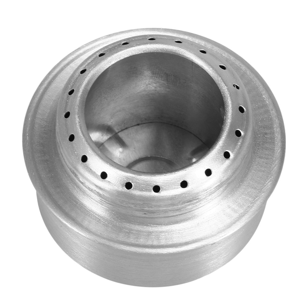 Lixada Outdoor Camping Stove Mini Alcohol Stove Portable Aluminum Alloy Hiking Backpacking Cooking