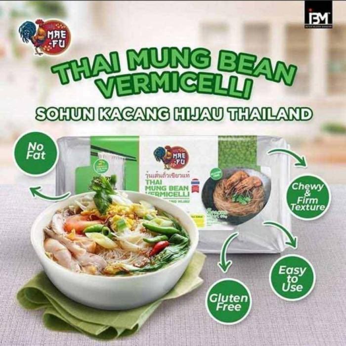 Maefu Thai Mung Bean Vermicelli soun kacang hijau Sohun Thailand isi 5