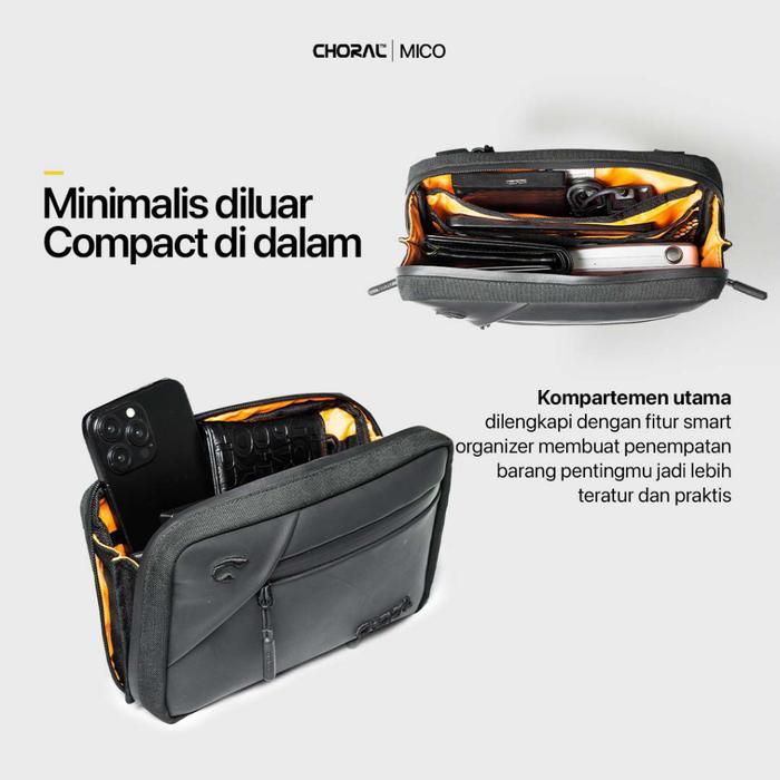 Choral Mico Waistbag Crossbody Bag Tas Pinggang Tas Pria