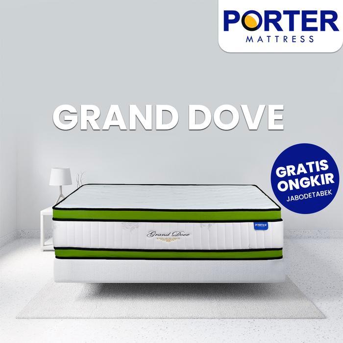 Kasur Springbed Double Plushtop PORTER Grand Dove - 100 x 200