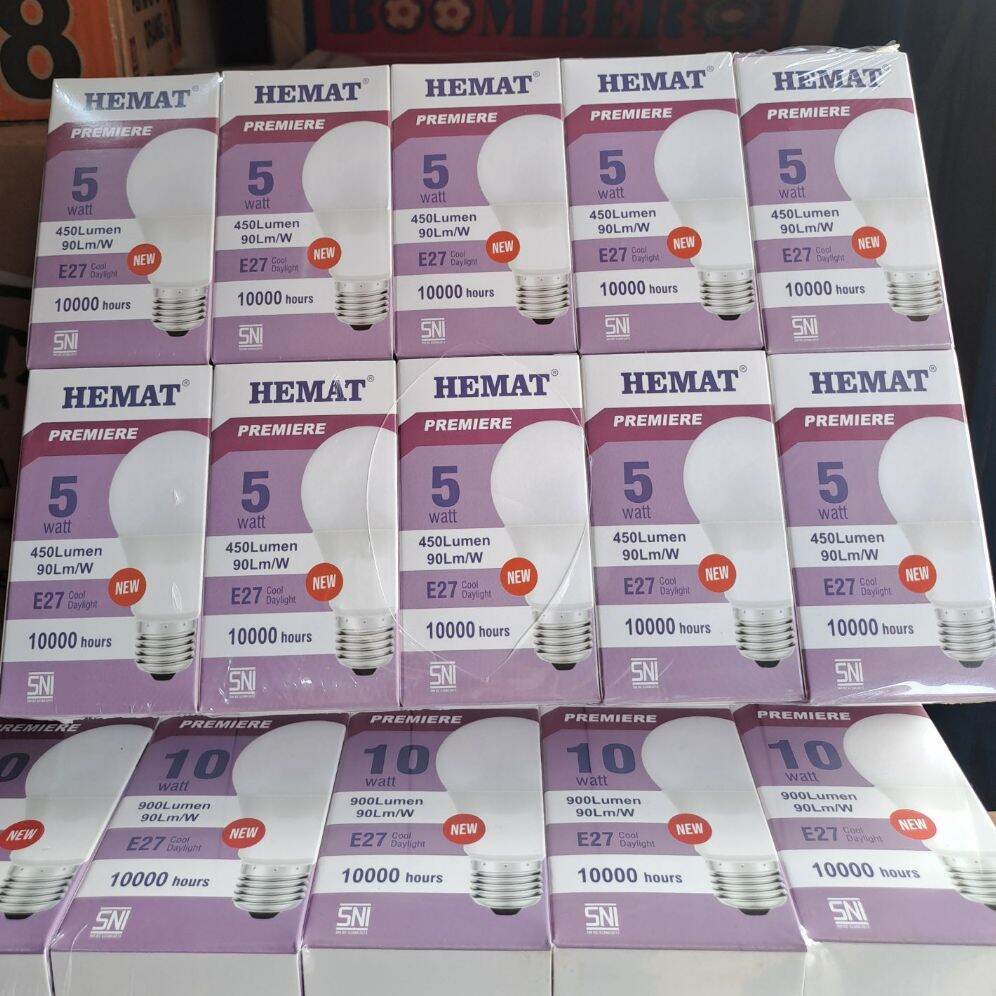 10 pcs LED hemat PREMIERE 5watt, lampu led hemat pemakaian