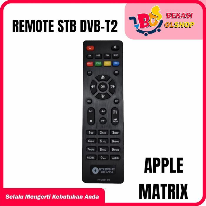 "New" Remote Set Top Box DVB T2 Matrix Apple Remot